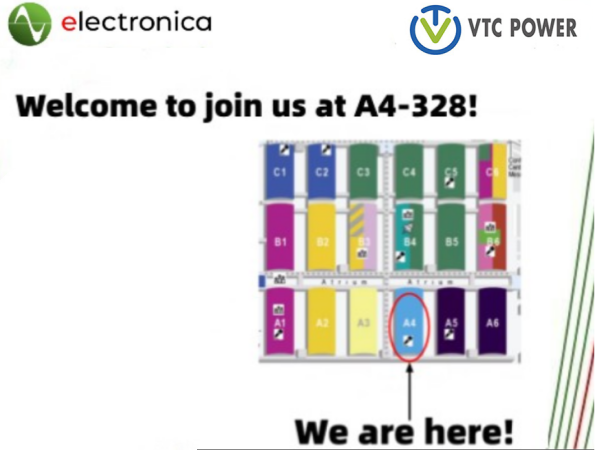 VTC POWER auf der Electronica 2024 in München, Deutschland